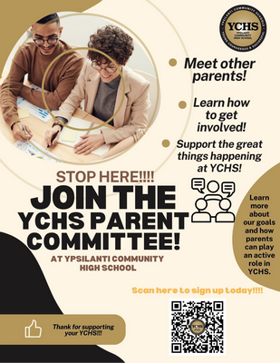 join the ycs parent committee
Young women and man writing
YCS Logo
QR code to sign up
beige, black and gold colors