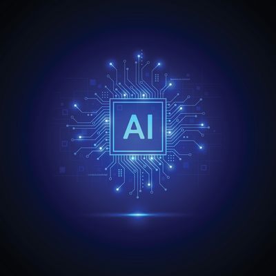 AI blue and aqua image