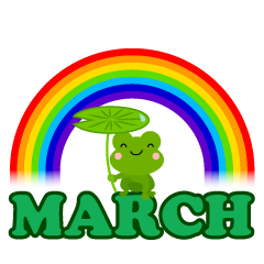 Rainbow green bear MARCH